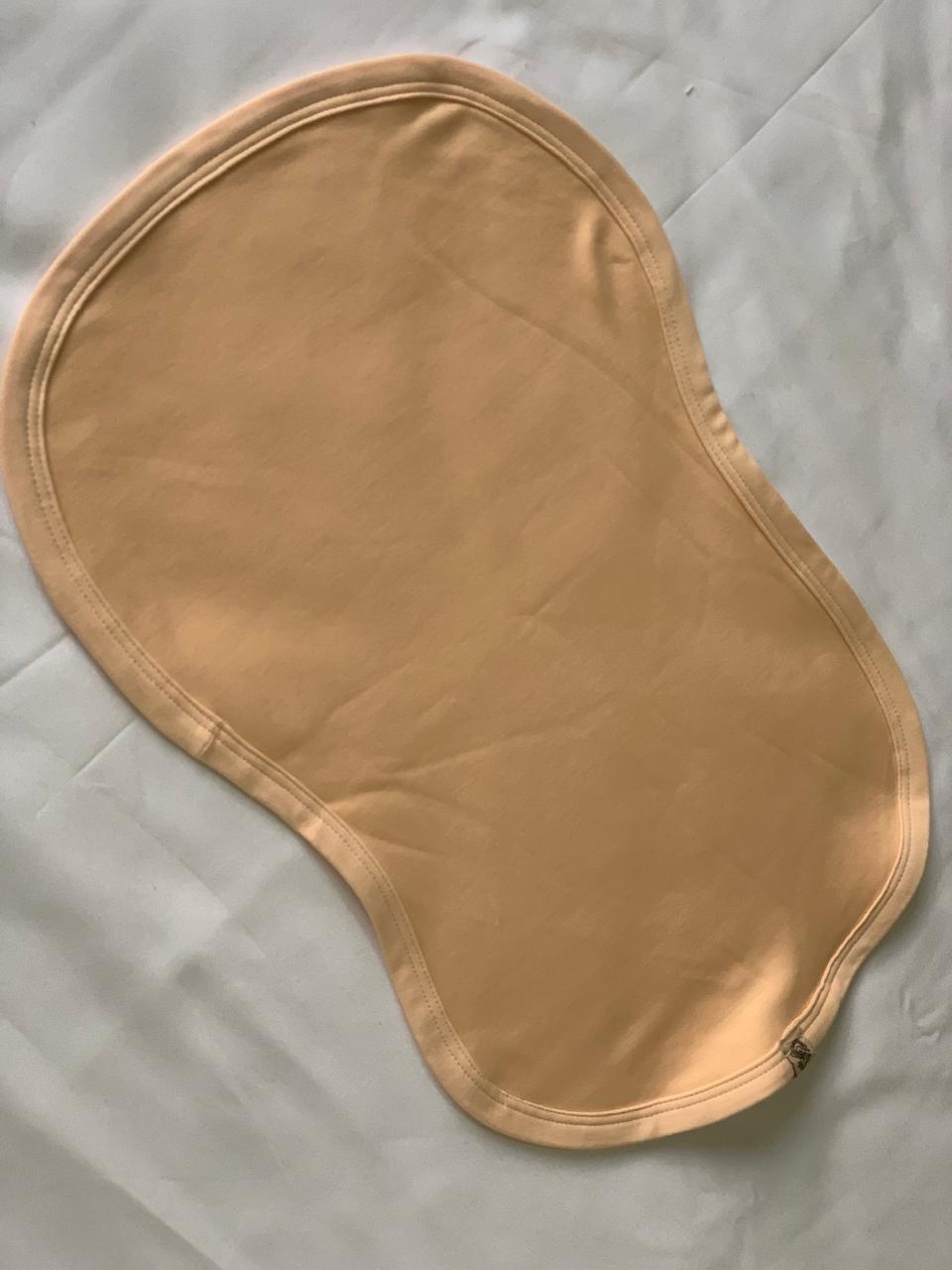 Eve Embrace Baby Burp Cloths - 3 Pack 100% Pima Cotton Absorbent Milk Spit Up Rags - Burping Cloths for Newborn, Girls Boys, Solid Peach