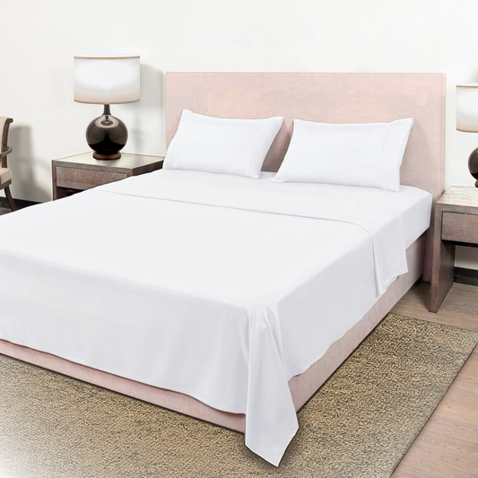 Bed Sheet Set, Twin Set - 4 Piece Breathable & Cooling Bed Sheets - Hotel Bed Sheet Set - Soft, Comfy - Easily Fits Mattresses - Pocket White Sheets Set, Fitted Sheet, Bright White