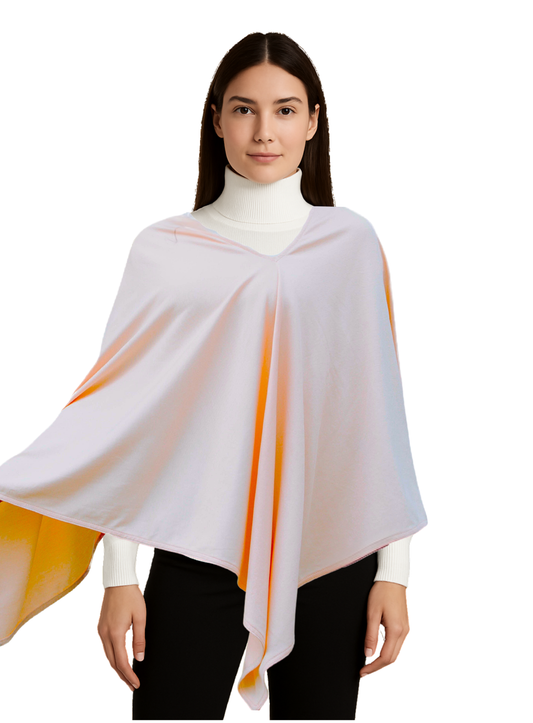 Peruvian Pima Cotton Privacy Nursing Cover Poncho – Soft Peach 4-in-1: Breathable Shawl, Breastfeeding Accessories, Pumping Accessories, Scarf, Summer Nursing Cover Up.