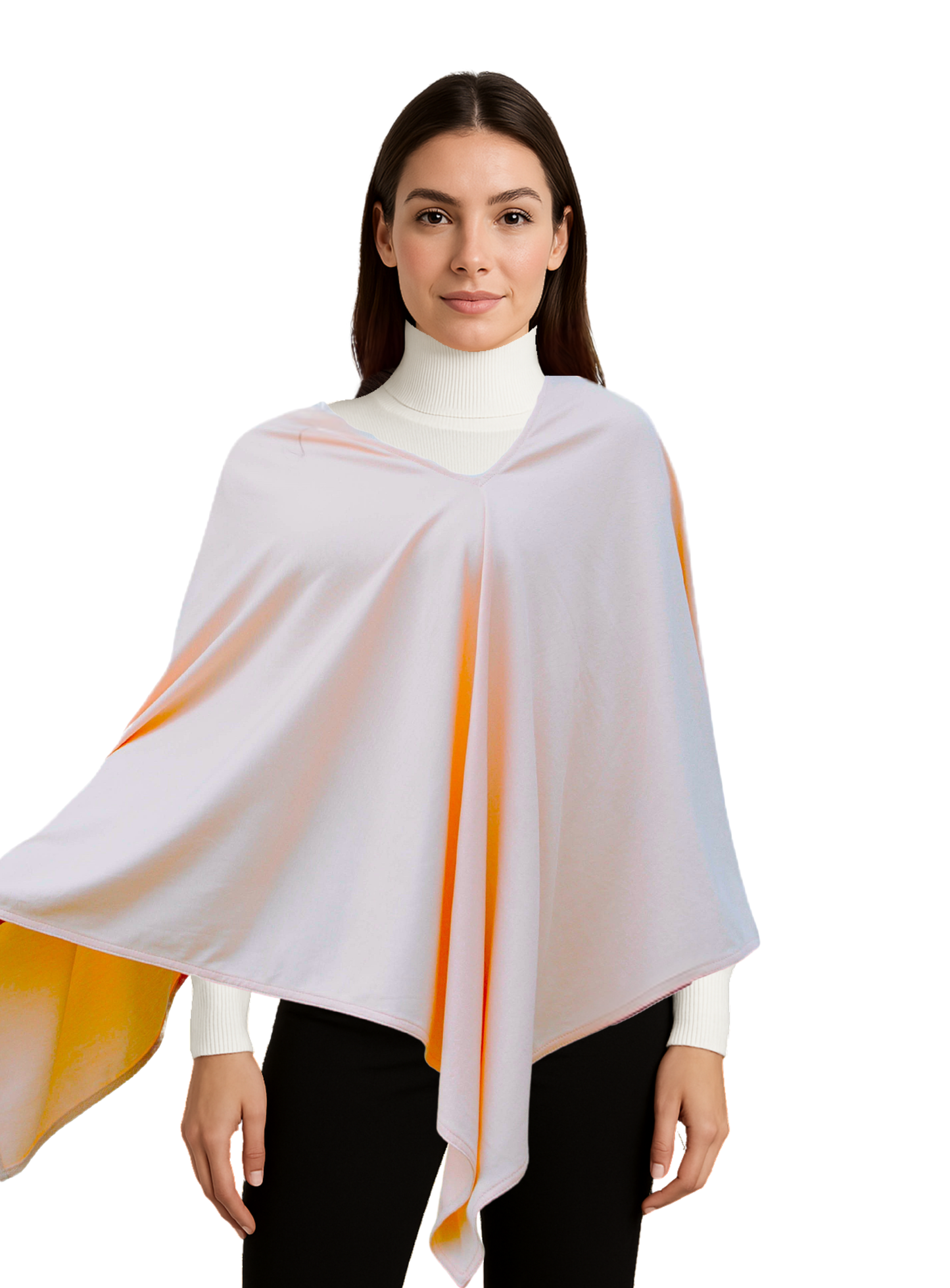 Peruvian Pima Cotton Privacy Nursing Cover Poncho – Soft Peach 4-in-1: Breathable Shawl, Breastfeeding Accessories, Pumping Accessories, Scarf, Summer Nursing Cover Up.