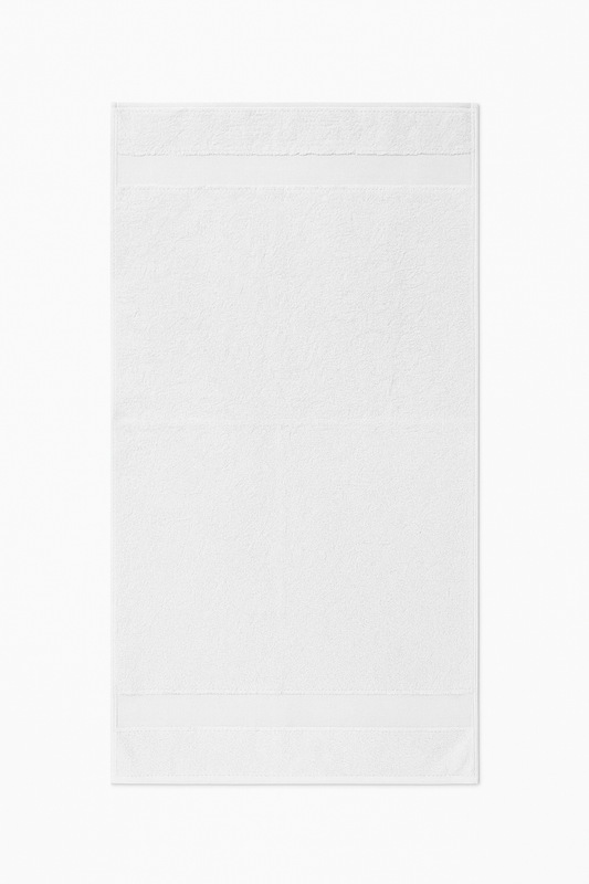 100% Peruvian Cotton Hand Towel Set of 2, (14 x 24 inches) Sustainable, Soft, Highly Absorbent, Quick Drying, Combed Cotton Hand Towels Pack of 2 Ideal for Hotels, Spa, Bathroom, Dorm, White